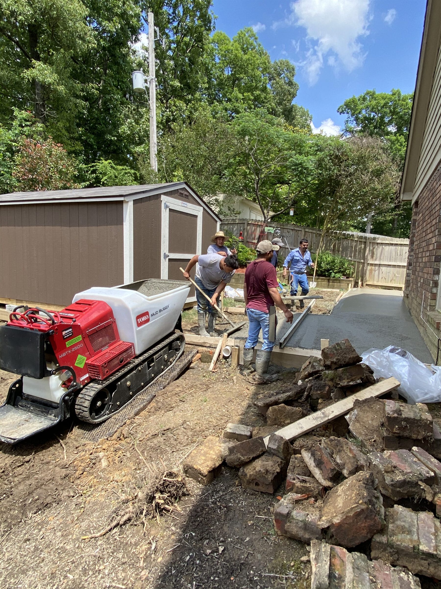 Bahia Remodeling crew installing new flooring in an Atlanta-area home